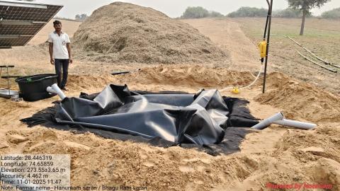 post installed photo hanuman - bhaguram